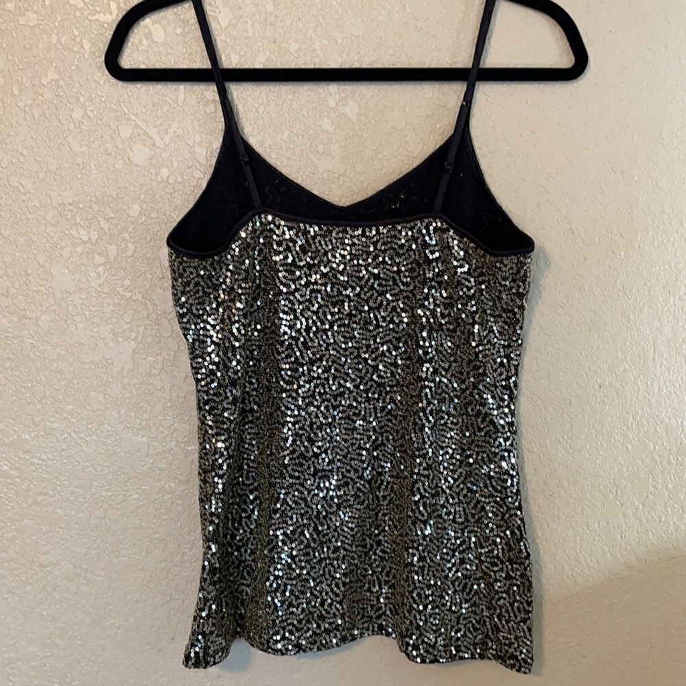 Express sparkly gold and black camisole size M - Picture 3 of 3